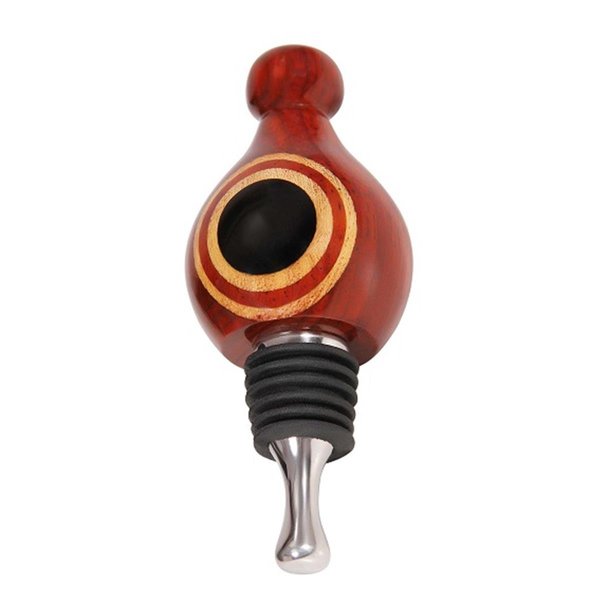 Topchef Ebony Eye Tear Drop Stainless Steel Wine Bottle Stopper TO660384